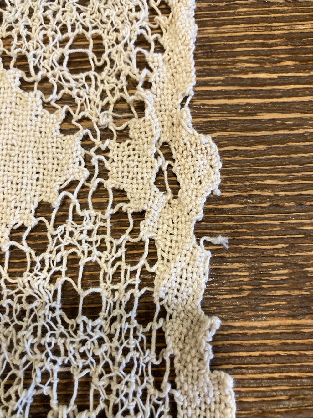 Crochet Tablecloth Square Floral Design In Cream Color - Picture 11 of 13